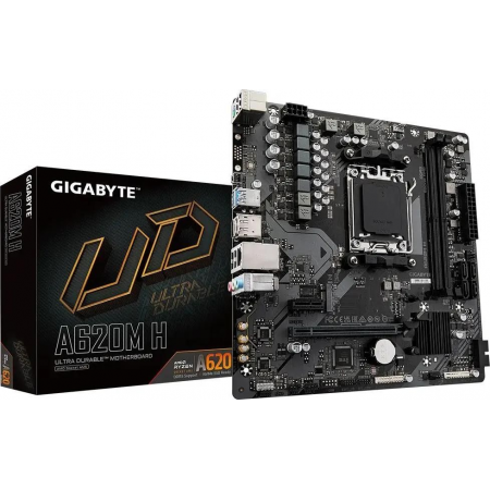 Материнская плата Gigabyte A620M H Socket AM5 2xDDR5 mATX AC`97 8ch(7.1) GbLAN RAID+VGA+HDMI, фото , изображение 6