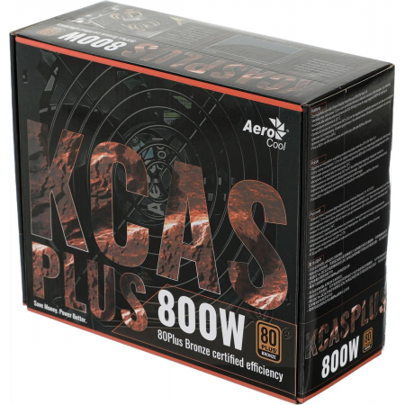 Блок питания 800W AeroCool KCAS-800W PLUS, фото , изображение 10
