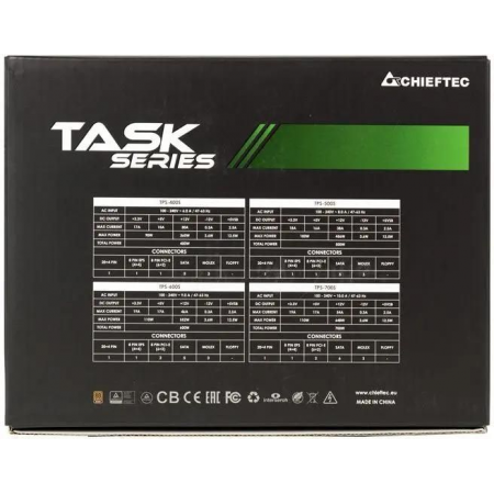 Блок питания Chieftec Task 600W TPS-600S, фото , изображение 6
