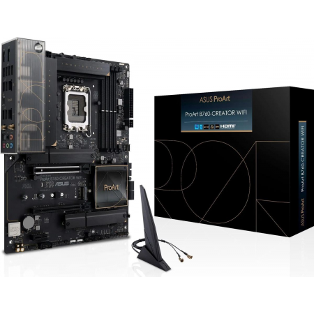 Материнская плата ASUS PROART B760-CREATOR WIFI LGA 1700, Intel B760, 2xDDR4-3200 МГц, 2xPCI-Ex16, 3xM.2,ATX, фото , изображение 8