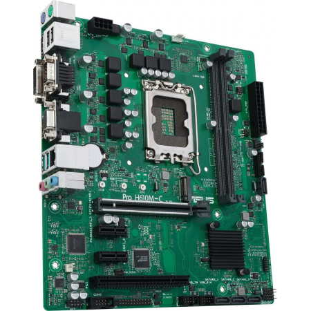 Материнская плата Asus PRO H610M-C-CSM Soc-1700 Intel H610 2xDDR5 mATX AC`97 8ch(7.1) GbLAN+VGA+DVI+HDMI+DP, фото , изображение 4 Материнская плата Asus PRO H610M-C-CSM Soc-1700 Intel H610 2xDDR5 mATX AC`97 8ch(7.1) GbLAN+VGA+DVI+HDMI+DP, фото , изображение 4