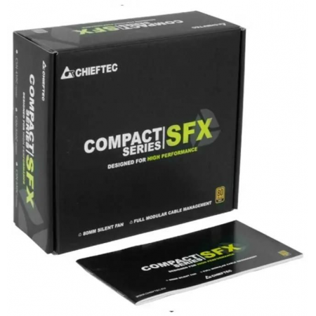 Блок питания Chieftec Compact CSN-450C (ATX 2.3, 450W, SFX, Active PFC, 80mm fan, 80 PLUS GOLD, Full Cable Management) Retail, фото , изображение 3