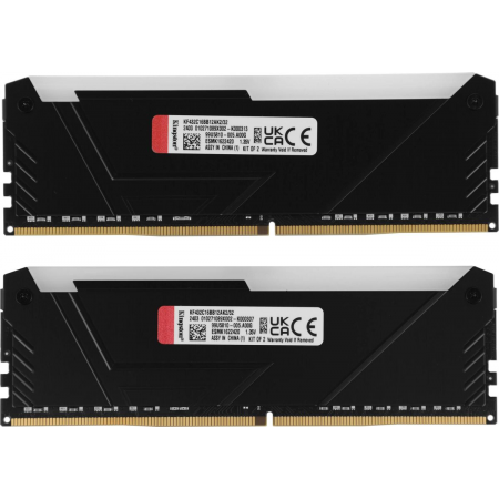 Оперативная память Kingston 32GB DDR4 3200MHz DIMM FURY Beast Black RGB XMP KF432C16BB12AK2/32 kit 2x16Gb, CL16, 288-pin  1.35V  Non-ECC, фото , изображение 3