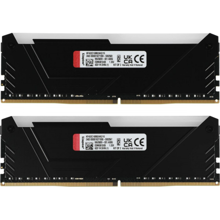 Оперативная память Kingston 16GB DDR4 3200MHz DIMM FURY Beast Black RGB XMP KF432C16BB2AK2/16 kit 2x8Gb, CL16, 1.35V 288-pin Non-ECC, фото , изображение 3 Оперативная память Kingston 16GB DDR4 3200MHz DIMM FURY Beast Black RGB XMP KF432C16BB2AK2/16 kit 2x8Gb, CL16, 1.35V 288-pin Non-ECC, фото , изображение 3