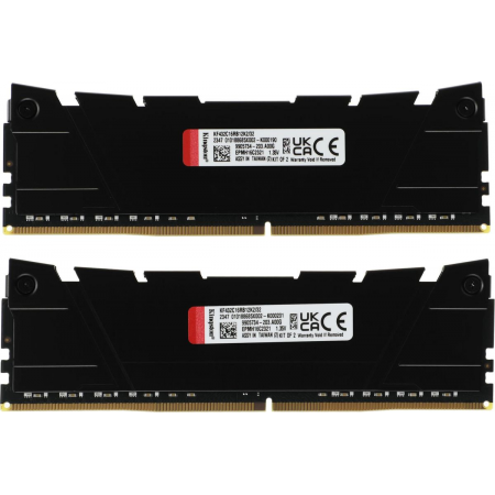 Память DDR4 2x16GB 3200MHz Kingston KF432C16RB12K2/32 Fury Renegade Black RTL PC4-25600 CL16 DIMM 288-pin 1.35В dual rank Ret, фото , изображение 2 Память DDR4 2x16GB 3200MHz Kingston KF432C16RB12K2/32 Fury Renegade Black RTL PC4-25600 CL16 DIMM 288-pin 1.35В dual rank Ret, фото , изображение 2