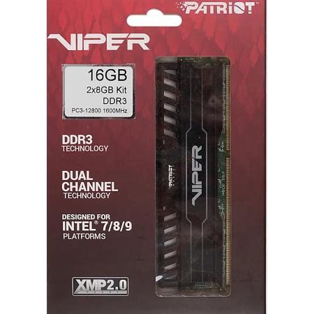 Оперативная память DIMM Patriot Viper 3 DDR3 16Gb PV316G160C0K (2x8Gb), фото , изображение 5