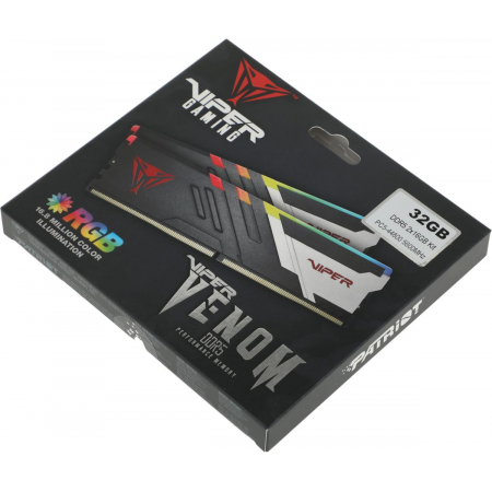 Оперативная память DIMM Patriot Viper Venom RGB DDR5 32Gb PVVR532G560C36K (2x16Gb), фото , изображение 9