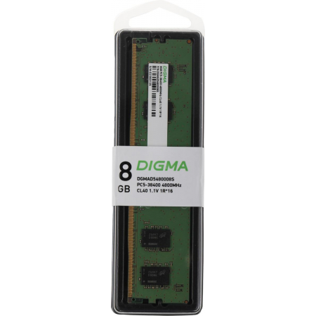 Память DDR5 8Gb 4800MHz Digma DGMAD5480008S RTL PC5-38400 CL40 DIMM 288-pin 1.1В single rank Ret, фото , изображение 11