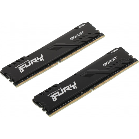 Оперативная память DIMM Kingston FURY Beast Black DDR4 32Gb KF436C18BBK2/32 (2x16Gb), фото , изображение 2