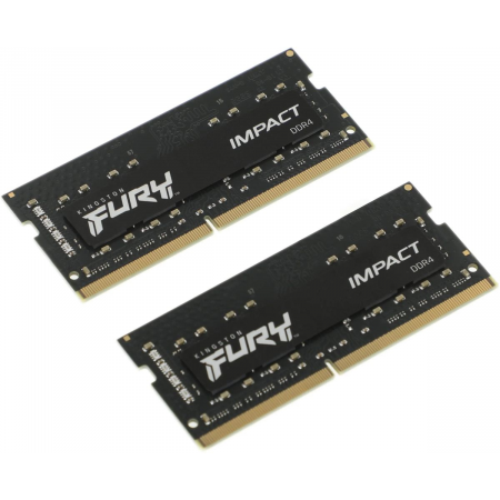 Оперативная память SO-DIMM Kingston Fury Impact DDR4 16Gb 3200MHz KF432S20IBK2/16 (2x8Gb), фото , изображение 2