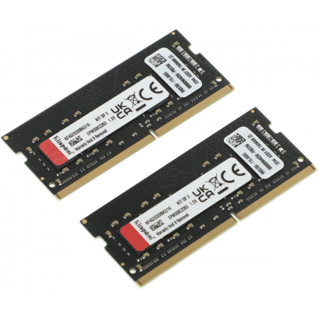 Оперативная память SO-DIMM Kingston Fury Impact DDR4 16Gb 3200MHz KF432S20IBK2/16 (2x8Gb), фото , изображение 4