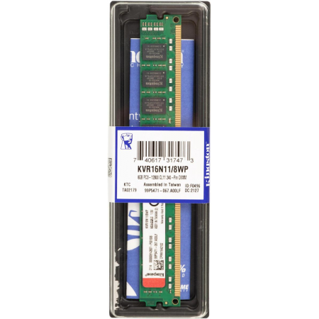 Оперативная память DIMM Kingston DDR3 8Gb KVR16N11/8WP, фото , изображение 4
