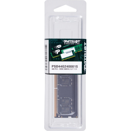 Оперативная память SO-DIMM Patriot DDR4 4Gb 2400MHz PSD44G240081S, фото , изображение 5