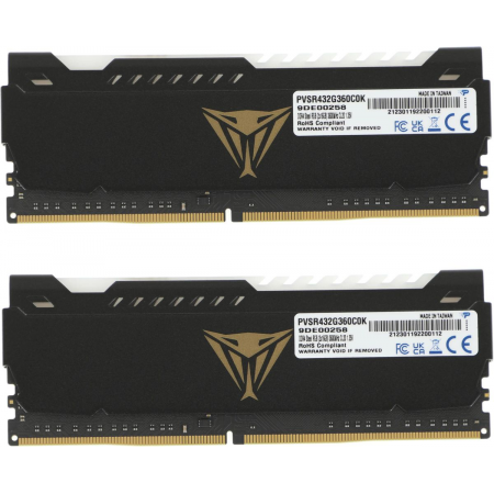 Оперативная память DIMM Patriot Viper Steel RGB DDR4 32Gb PVSR432G360C0K (2x16Gb), фото , изображение 8 Оперативная память DIMM Patriot Viper Steel RGB DDR4 32Gb PVSR432G360C0K (2x16Gb), фото , изображение 8