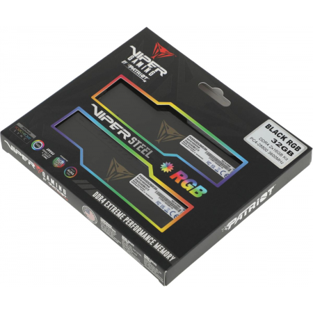 Оперативная память DIMM Patriot Viper Steel RGB DDR4 32Gb PVSR432G360C0K (2x16Gb), фото , изображение 9 Оперативная память DIMM Patriot Viper Steel RGB DDR4 32Gb PVSR432G360C0K (2x16Gb), фото , изображение 9