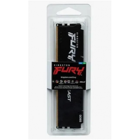 Память DDR5 8GB 5600MHz Kingston KF556C36BBE-8 Fury Beast Black RTL PC5-44800 CL36 DIMM 288-pin 1.25В Ret, фото , изображение 3 Память DDR5 8GB 5600MHz Kingston KF556C36BBE-8 Fury Beast Black RTL PC5-44800 CL36 DIMM 288-pin 1.25В Ret, фото , изображение 3