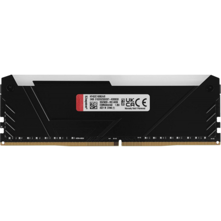 Оперативная память Kingston 8GB DDR4 3200MHz DIMM FURY Beast Black RGB XMP KF432C16BB2A/8 CL16 1.35V 288-pin Non-ECC, фото , изображение 4 Оперативная память Kingston 8GB DDR4 3200MHz DIMM FURY Beast Black RGB XMP KF432C16BB2A/8 CL16 1.35V 288-pin Non-ECC, фото , изображение 4
