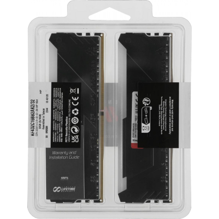 Память DDR4 2x16GB 3200MHz Kingston KF432C16BB2AK2/32 Fury Beast RGB RTL Gaming PC4-25600 CL16 DIMM 288-pin 1.35В kit single rank с радиатором Ret, фото , изображение 7