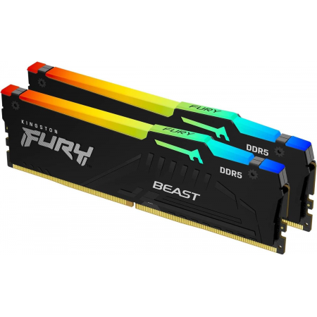 Оперативная память DIMM Kingston FURY Beast Black AMD RGB DDR5 16Gb KF560C36BBEAK2-16 (2x8Gb), фото , изображение 3