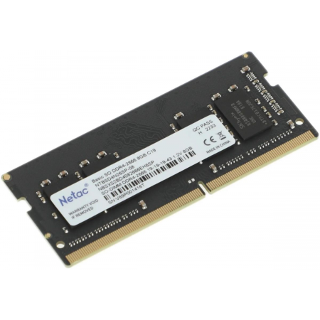 Оперативная память SO-DIMM Netac DDR4 8Gb 2666MHz NTBSD4N26SP-08, фото , изображение 2 Оперативная память SO-DIMM Netac DDR4 8Gb 2666MHz NTBSD4N26SP-08, фото , изображение 2