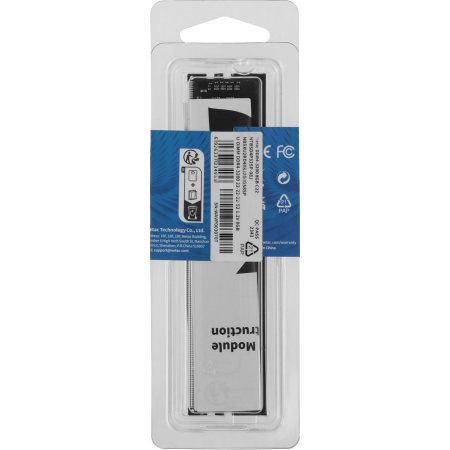 Память DDR4 8GB 3200MHz Netac NTBSD4P32SP-08J Basic RTL PC4-25600 CL22 DIMM 288-pin 1.2В single rank Ret, фото , изображение 5 Память DDR4 8GB 3200MHz Netac NTBSD4P32SP-08J Basic RTL PC4-25600 CL22 DIMM 288-pin 1.2В single rank Ret, фото , изображение 5