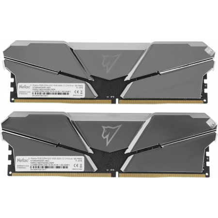 Оперативная память DIMM Netac Shadow RGB DDR4 16Gb NTSRD4P32DP-16SC (2x8Gb), фото , изображение 3 Оперативная память DIMM Netac Shadow RGB DDR4 16Gb NTSRD4P32DP-16SC (2x8Gb), фото , изображение 3