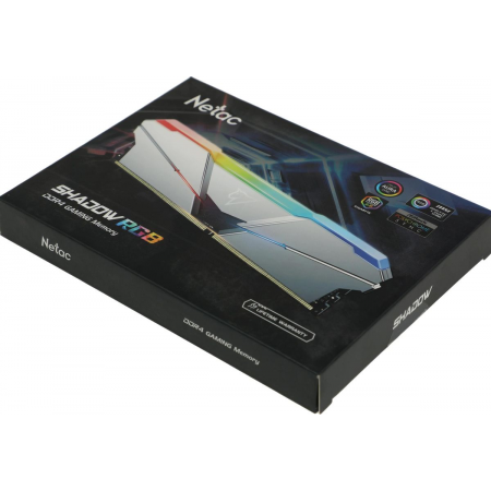 Оперативная память DIMM Netac Shadow RGB DDR4 16Gb NTSRD4P32DP-16SC (2x8Gb), фото , изображение 4 Оперативная память DIMM Netac Shadow RGB DDR4 16Gb NTSRD4P32DP-16SC (2x8Gb), фото , изображение 4