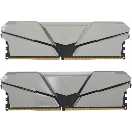 Модуль памяти DDR4 Netac Shadow RGB 16GB (2x8GB) 3200MHz CL14 1.35V / NTSRD4P32DP-16S / Silver / with radiator, фото , изображение 2 Модуль памяти DDR4 Netac Shadow RGB 16GB (2x8GB) 3200MHz CL14 1.35V / NTSRD4P32DP-16S / Silver / with radiator, фото , изображение 2