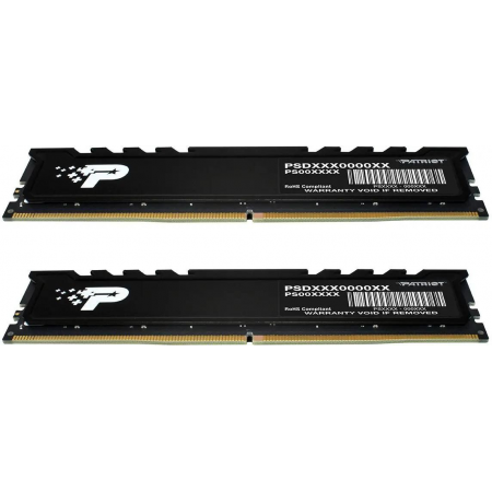 Память DDR5 2x16GB 4800MHz Patriot PSP532G4800KH1 Signature Premium RTL PC5-38400 CL40 DIMM 288-pin 1.1В kit single rank с радиатором Ret, фото , изображение 2
