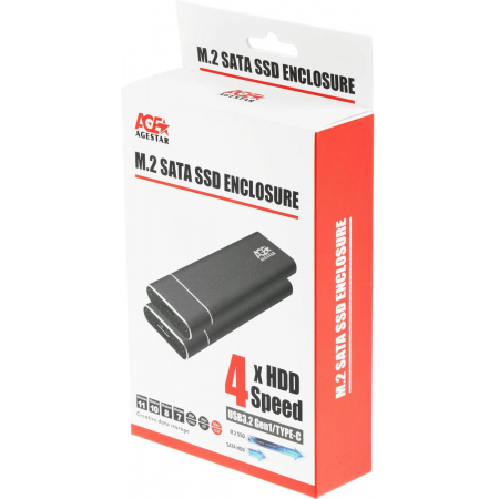 Корпус для SSD AGESTAR 3UBNF5C черный, фото , изображение 7