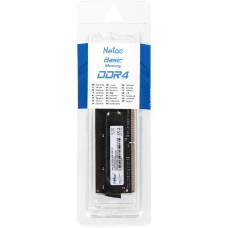 Оперативная память SO-DIMM Netac DDR4 4Gb 2666MHz NTBSD4N26SP-04, фото , изображение 8 Оперативная память SO-DIMM Netac DDR4 4Gb 2666MHz NTBSD4N26SP-04, фото , изображение 8