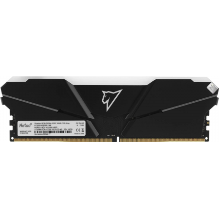Оперативная память DIMM Netac Shadow RGB DDR4 16Gb NTSRD4P32SP-16E, фото , изображение 2
