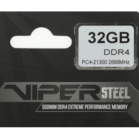 Оперативная память 32Gb DDR4 2600MHz Patriot Steel SO-DIMM (PVS432G266C8S), фото , изображение 5