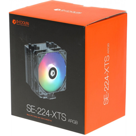 Кулер ID-COOLING SE-224-XTS LGA1700/1200/115X/AM5/AM4 (10шт/кор, TDP 220W, PWM, 4 тепл.трубки прямого контакта, FAN 120mm) RET, фото , изображение 27
