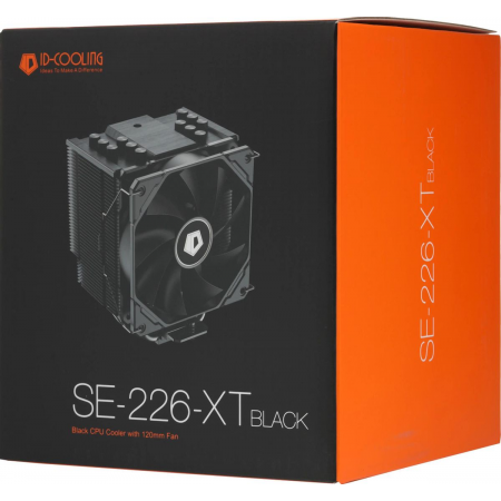 Кулер ID-COOLING SE-226-XT BLACK LGA1700/1200/115X/AM4 (8шт/кор, TDP 250W, PWM, 6 тепл.трубкок  + медная база, FAN 120mm, черный) RET, фото , изображение 10