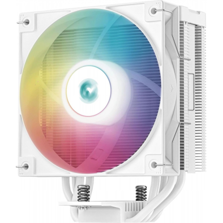 Кулер DEEPCOOL AG400 DIGITAL WH ARGB LGA1700/1200/115X/AM5/AM4 (9шт/кор, TDP 220W, PWM, ARGB Fan 120mm, 4 тепл. трубки, белый) RET, фото , изображение 2