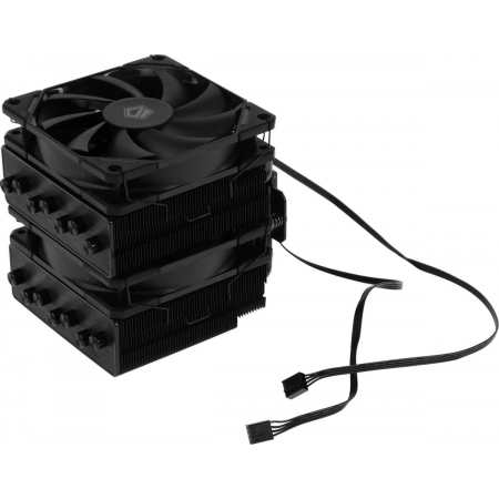 Кулер ID-COOLING SE-207-XT ADVANCED LGA20XX/1700/1200/115X/AM4 (8шт/кор, TDP 280W, PWM, черный, 7 тепл.трубок + медная база, 2 x FAN 120mm) RET, фото , изображение 6