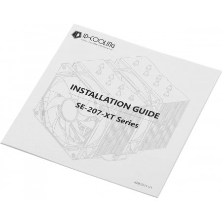 Кулер ID-COOLING SE-207-XT SLIM LGA20XX/1700/1200/115X/AM4 (12шт/кор, TDP 220W, PWM, черный, 7 тепл.трубок + медная база, 1 x FAN 120mm, черный) RET, фото , изображение 17