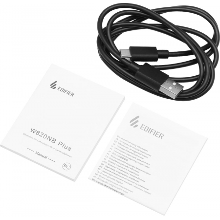 Гарнитура накладные Edifier W820NB PLUS серый беспроводные bluetooth оголовье, фото , изображение 16