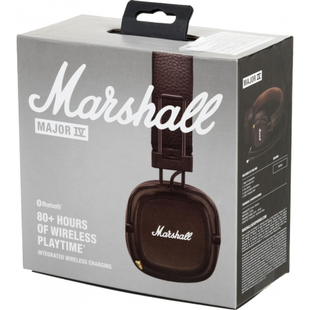 Наушники накладные беспроводные Marshall MAJOR IV коричневые, фото , изображение 17