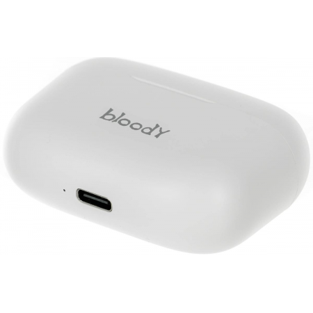 Наушники с микрофоном A4Tech Bloody M30 белый вкладыши BT в ушной раковине (M30), фото , изображение 6