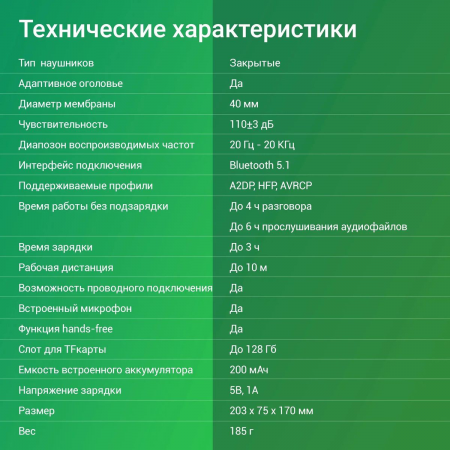 Гарнитура накладные Digma BT-16 черный беспроводные bluetooth оголовье (BT-16B), фото , изображение 6