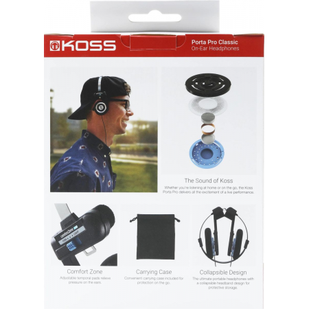 Наушники накладные Koss Porta Pro Classic 1.2м черный проводные оголовье (17101035), фото , изображение 16