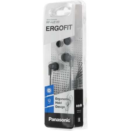 Наушники вкладыши Panasonic RP-HJE120 1.1м черный проводные в ушной раковине (RP-HJE120EEK), фото , изображение 8