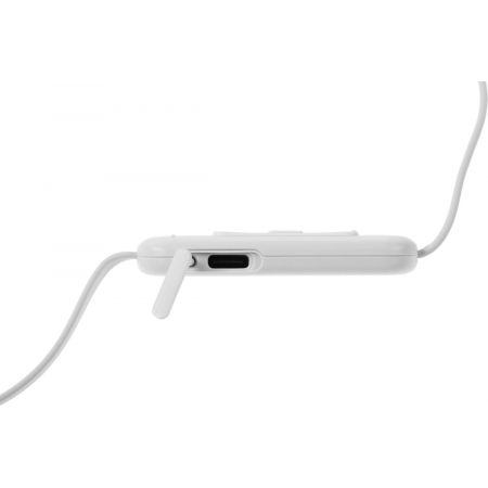 Гарнитура вкладыши Sony WI-C100 белый беспроводные bluetooth шейный обод, фото , изображение 3