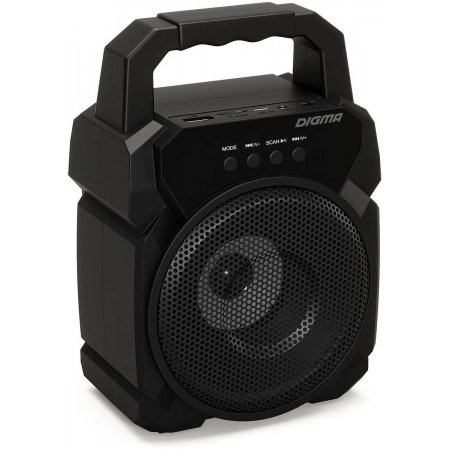Колонка порт. Digma D-PS1500 черный 10W 1.0 BT 10м 500mAh (SP1500B), фото , изображение 3