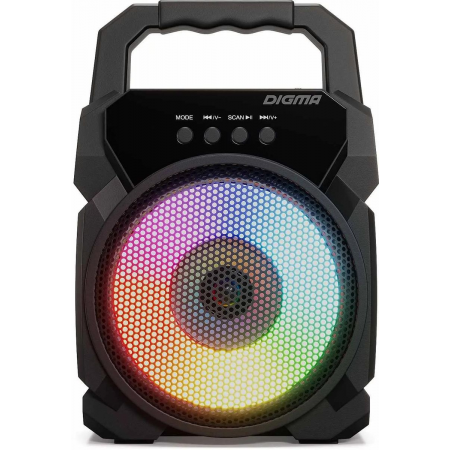 Колонка порт. Digma D-PS1500 черный 10W 1.0 BT 10м 500mAh (SP1500B), фото , изображение 4