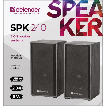 Колонки Defender SPK 240 Black (65224), фото , изображение 6