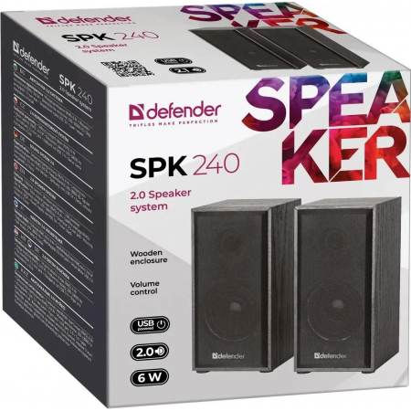 Колонки Defender SPK 240 Black (65224), фото , изображение 7