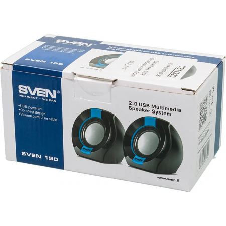 Колонки Sven 150 Black/Blue, фото , изображение 7